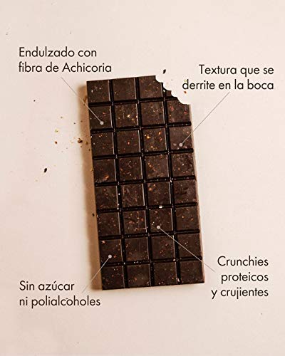 BODY GENIUS Tabletas chocolate Proteico. Pack 4 sabores. Sin Azúcar y Sin Edulcorantes Artificales. Alto en Proteína. Tamaño Familiar. Hecho en España. 4 x 150g