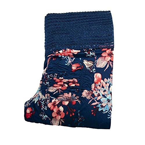 Boho Blossom, Mujeres, Bolsillo para el Fregadero, Leggings, Rosa o Azul Floral, Moda, Ropa Activa, Gimnasio, Sexy. Azul Azul XL