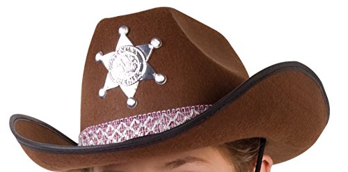Boland 04107 Sombrero del sheriff de los niños, Tamaño único, marrón , color/modelo surtido