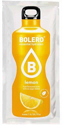 Bolero Bebida Instantánea sin Azúcar, Sabor Limón - Paquete de 24 x 9 gr - Total: 216 gr