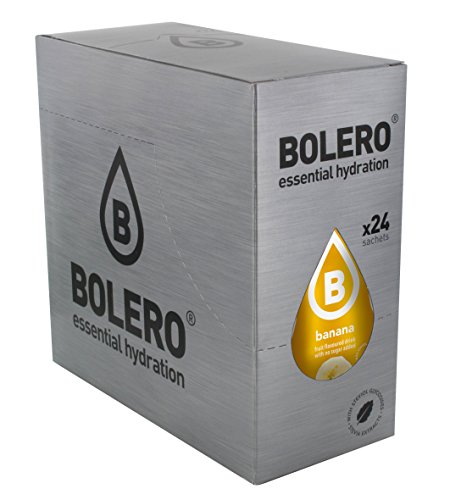 Bolero Bebida Instantánea sin Azúcar, Sabor Plátano - Paquete de 24 x 9 gr - Total: 216 gr