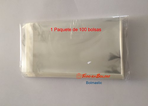 Bolmastic Bolsa de Polipropileno con Solapa Adhesiva de 20 x 30 cm (100 Unidades)