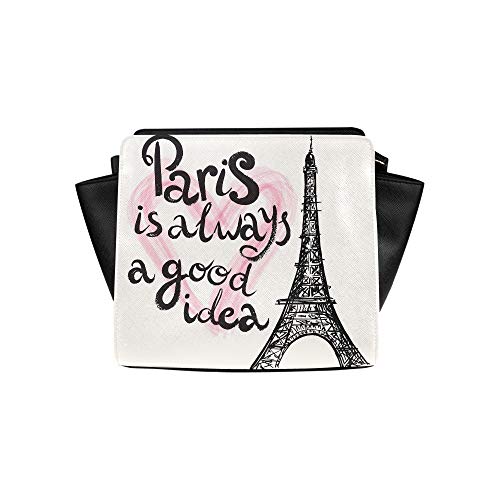 Bolsa bandolera Mujer Francia Dibujado a mano Romántico Bolso satchel la Torre Eiffel Bolsas bandolera Bolsas viaje Bolsas hombro lona Equipaje para dama mujer Mujer Hombre Bolsa hombro grande