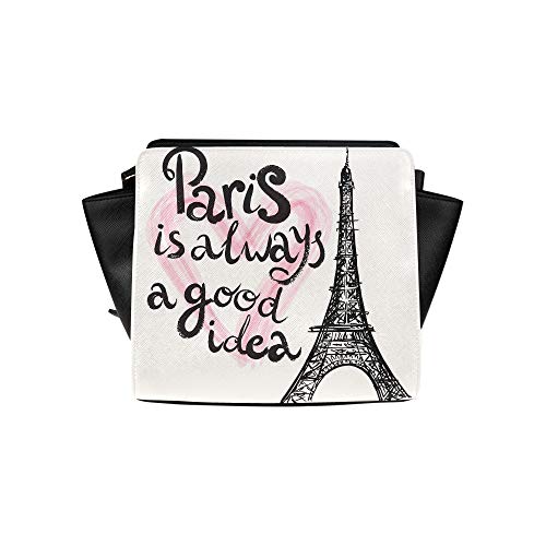 Bolsa bandolera Mujer Francia Dibujado a mano Romántico Bolso satchel la Torre Eiffel Bolsas bandolera Bolsas viaje Bolsas hombro lona Equipaje para dama mujer Mujer Hombre Bolsa hombro grande