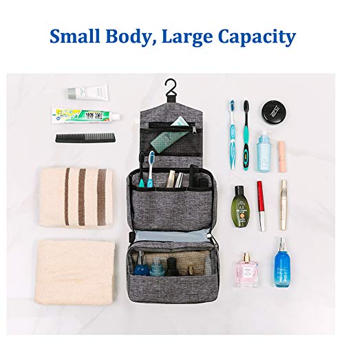 Bolsa de Aseo Viaje, ZhaoCo Bolsa de Cosméticos Impermeable Plegable Neceser de Viaje para Colgar Neceser de Maquillaje para Hombres Mujeres Negocio Camping - Rosado