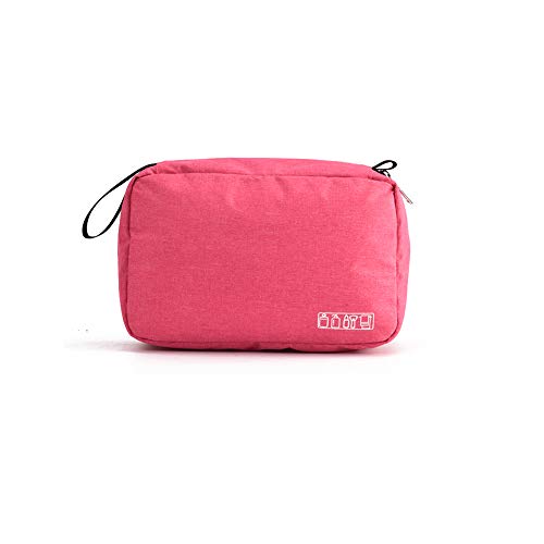 Bolsa de Aseo Viaje, ZhaoCo Bolsa de Cosméticos Impermeable Plegable Neceser de Viaje para Colgar Neceser de Maquillaje para Hombres Mujeres Negocio Camping - Rosado