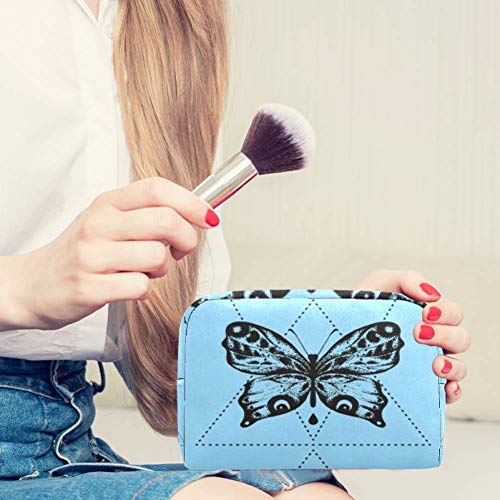 Bolsa de cosméticos Isosceles Triángulo Mariposa Adorable Espaciosa Maquillaje Bolsas de Viaje Neceser Accesorios Organizador