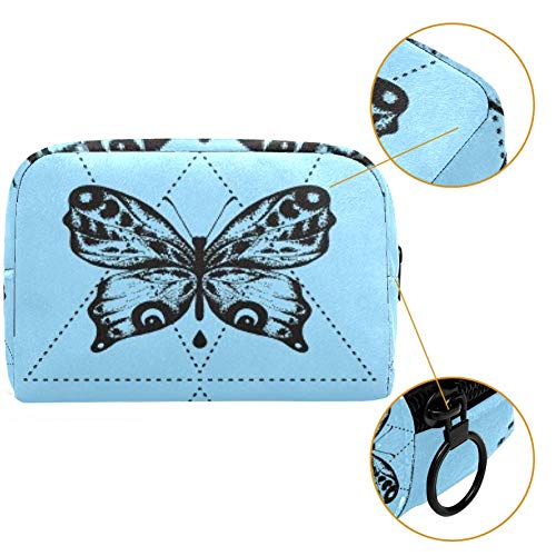 Bolsa de cosméticos Isosceles Triángulo Mariposa Adorable Espaciosa Maquillaje Bolsas de Viaje Neceser Accesorios Organizador