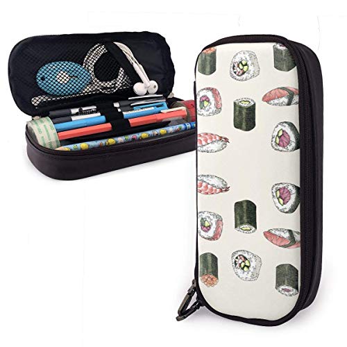 Bolsa de Lápiz，Estuche de lápices de Gran Capacidad Estuche Escolar de Gran Capacidad Sushi California Roll