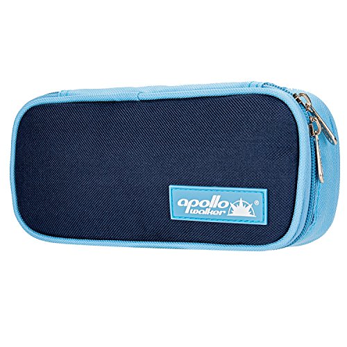 Bolsa diabética ONEGenug Enfriador de insulina Bolsa Bolsa de jeringas para la diabetes, insulina y medicamentos 20x4x9cm (azul + 2 Bolsas de hielo)