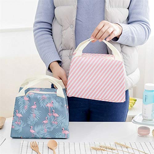 Bolsa plegable 1Pcs portátil bolsa de almuerzo con aislamiento contenedor reutilizable al aire libre comida campestre del recorrido del bolso de escuela térmica Fiambrera De picnic al aire libre, camp