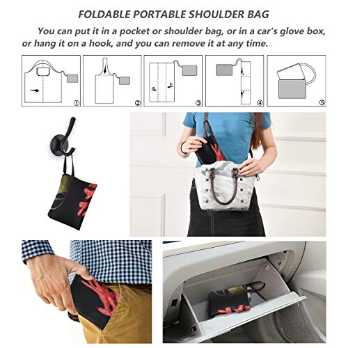 Bolsas De Almacenamiento De Lona Para Acuario De Medusas Peces Algas Marinas Bolsas De Hombro Bolsas Reutilizables Para Comestibles Bolsas De Compras Reutilizables De Poliéster, Lavables, Duraderas Y