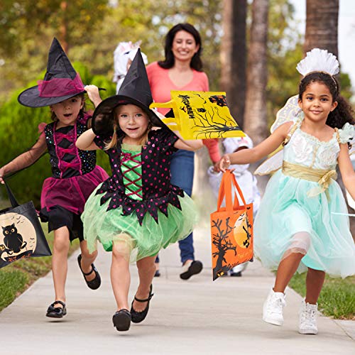 Bolsas de golosinas de Halloween para fiestas, 24 bolsas impermeables para dulces de Halloween para niños para trucos o golosinas,bolsas de golosinas de Halloween Bolsas de dulces para fiestas