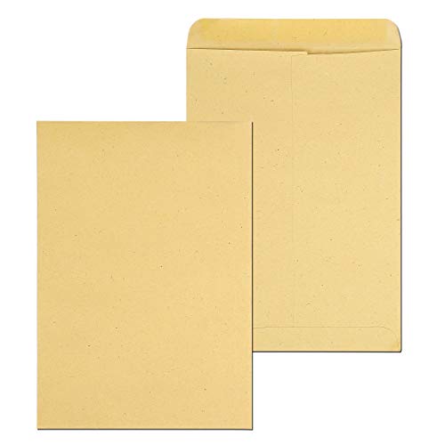 Bolsitas Bolsas Autosellante Papel Kraft Pequeñas Estraza Marrón para Semillas Híbridas de Maíz Saco de Granja Caramelos Regalos Moneda, Jardín y Oficina (100pcs, 12.4 × 17.5cm )