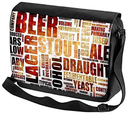 Bolso Bandolera Bar Cerveza Pub Tipos de cerveza impreso