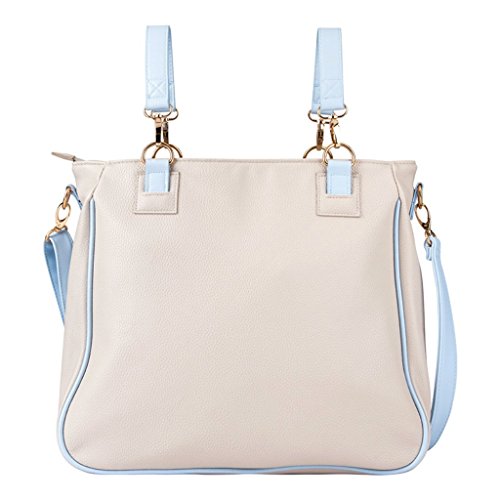 Bolso Panera MAYORAL Polipiel BEIGE Y AZUL CELESTE