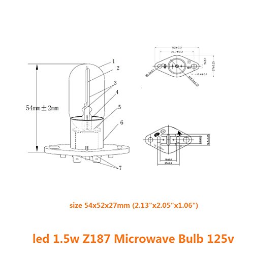 Bombilla De Microondas Led 1.5w Z187 Luz 240v Equivalente Microondas Bombilla 20w Incandescente Luz Diurna Por Midea Refrigerador Horno Microondas Campana Extractora EléCtrica