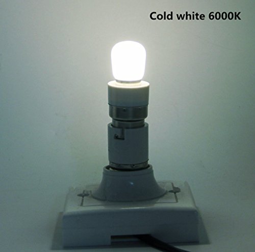 Bombilla nevera LED E14 2W ZSZT equivalente de bulbo del halógeno 15W, blanco frío 6000K bombillas minúsculoas, 2 unidades