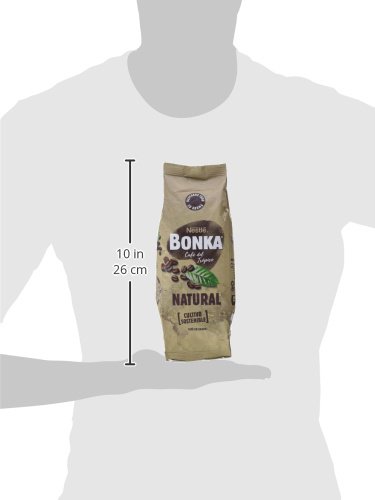 BONKA Café en grano de tueste Natural y de cultivo sostenible - Paquete de Café en grano de 10 x 500 g- Total: 5 kg