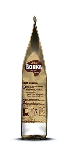 BONKA Café en grano de tueste Natural y de cultivo sostenible - Paquete de Café en grano de 10 x 500 g- Total: 5 kg