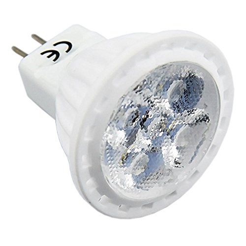 Bonlux 4W MR11 GU4 12V Bombilla LED Spot Lámpara con 300 Lúmen, 30W Equivalente (4-Unidades, Luz Fría 6000K)