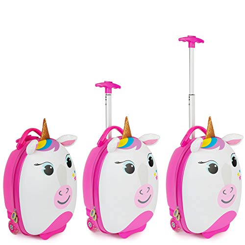 boppi Tiny Trekker Maleta Trolley Infantil Equipaje Cabina 2 Ruedas - 17 litros - Unicornio