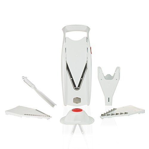 Borner Mandolina V5 PowerLine Plus Set - Sin BPA (blanco)