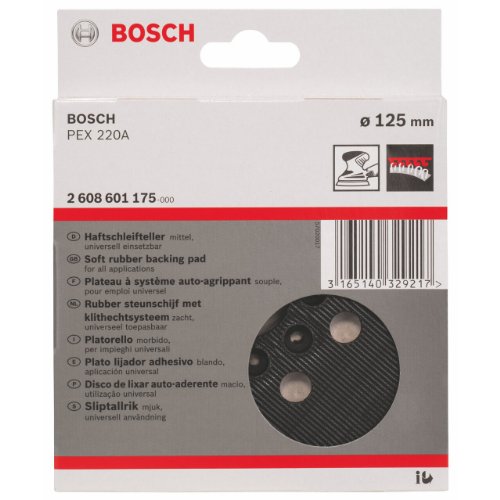 Bosch 2 608 601 175 - Plato de lija - mittel, 125 mm (pack de 1)