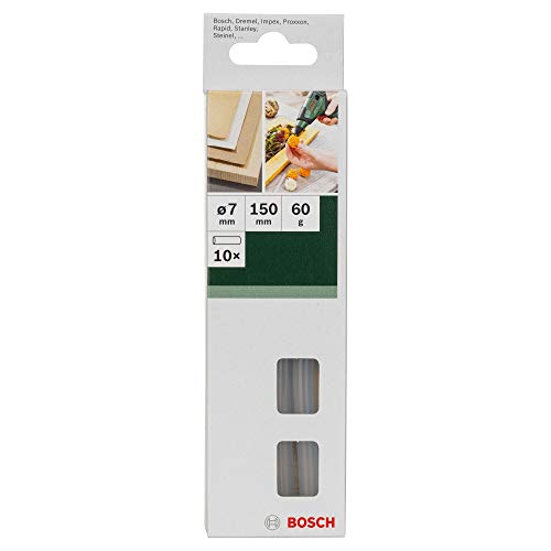 Bosch 2 609 256 A04 - Juego de 10 barras de pegamento Cristal