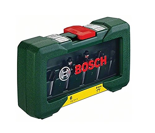 Bosch 2607019463 - Set con 6 fresas con inserción de 8 mm