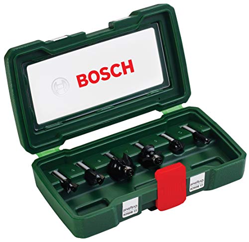 Bosch 2607019463 - Set con 6 fresas con inserción de 8 mm