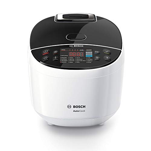 Bosch AutoCook MUC11W12 - Olla exprés eléctrica, Acero Inoxidable, Bol de 5 L, 940 W