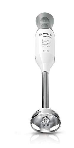 Bosch MSM66110 ErgoMixx Batidora de mano, 600 W, color blanco y gris