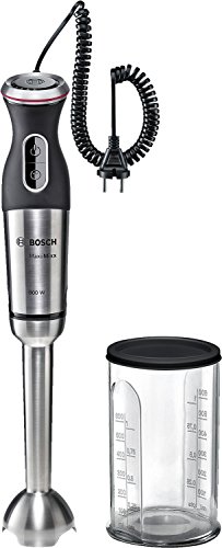 Bosch MSM88110 Batidora De Mano, 800 W, Color, Plástico, 12 Velocidades, Negro, Acero inoxidable