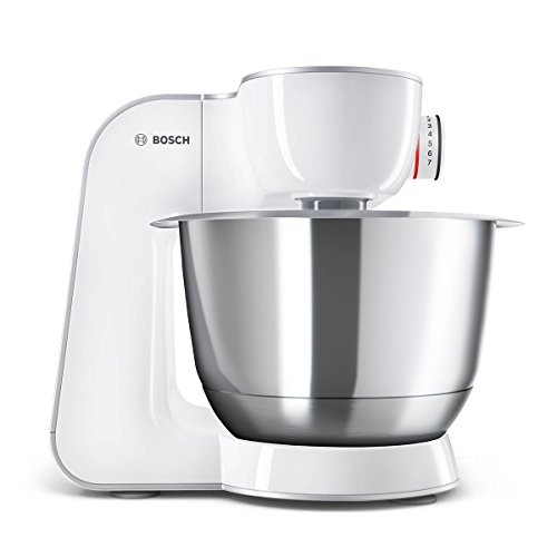 Bosch MUM58243 - Robot de cocina (1000 W, acero inoxidable) + accesorios, color blanco