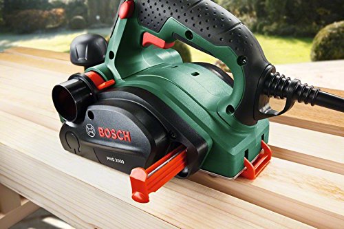 Bosch PHO 2000 - Cuchilla cepilladora, caja de cartón (680 W, ancho de cepillado 82 mm, profundidad de corte 0 - 2.0 mm, profundidad de rebaja 0 - 8 mm)