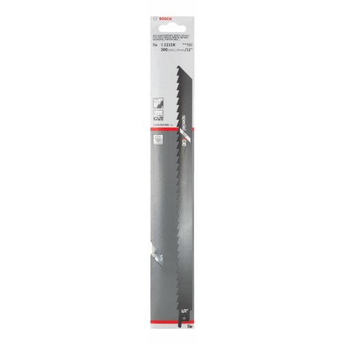 Bosch Professional 5 unidades Hoja de sierra sable S 1211 K Special for Ice, para material congelado, 300 x 19 x 1.25 mm, accesorio de sierra sable