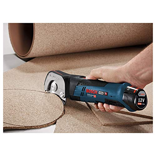 Bosch Professional GUS 12V-300 - Cortador a batería (12 V, Autoafilado, hasta 3 mm en PVC, sin batería, en caja)