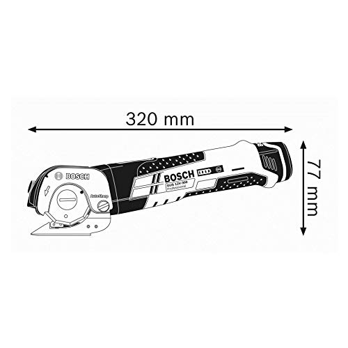 Bosch Professional GUS 12V-300 - Cortador a batería (12 V, Autoafilado, hasta 3 mm en PVC, sin batería, en caja)