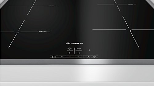 Bosch PUE645BB1E - Placade inducción ,Integrable, Terminación en acero, 17 niveles de potencia, Color negro