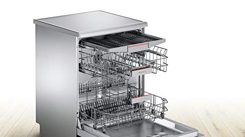 Bosch Serie 4 SMS46MI19E lavavajilla Independiente 14 cubiertos A++ - Lavavajillas (Independiente, Acero inoxidable, Tamaño completo (60 cm), Acero inoxidable, Botones, 1,75 m)