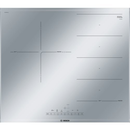 Bosch Serie 6 PXJ679FC1E Integrado Con - Placa (Integrado, Con placa de inducción, Gris, Metálico, LED, Tocar, Frente)