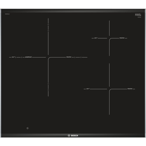 Bosch Serie 8 PID675DC1E Integrado Con - Placa (Integrado, Con placa de inducción, Vidrio y cerámica, Negro, LED, Tocar)