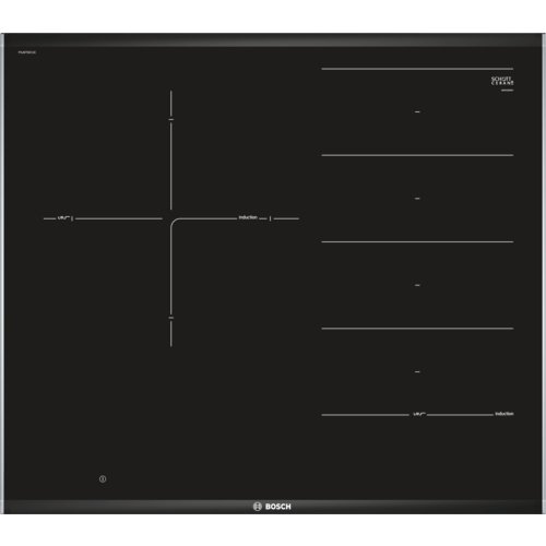 Bosch Serie 8 PXJ675DC1E Integrado Con - Placa (Integrado, Con placa de inducción, Vidrio y cerámica, Negro, LED, Tocar)