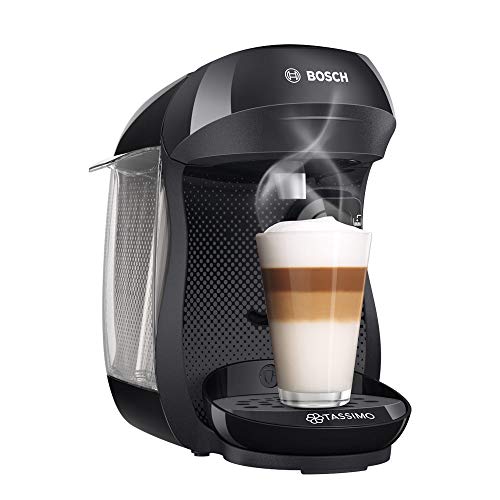 Bosch TAS1002 TASSIMO Happy Cafetera de cápsulas, 1400 W, color negro