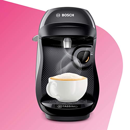 Bosch TAS1002 TASSIMO Happy Cafetera de cápsulas, 1400 W, color negro