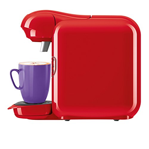 Bosch TAS1403 Tassimo Vivy 2 - Cafetera Multibebidas Automática de Cápsulas, Diseño Compacto, color Rojo