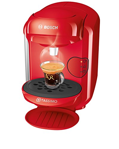 Bosch TAS1403 Tassimo Vivy 2 - Cafetera Multibebidas Automática de Cápsulas, Diseño Compacto, color Rojo