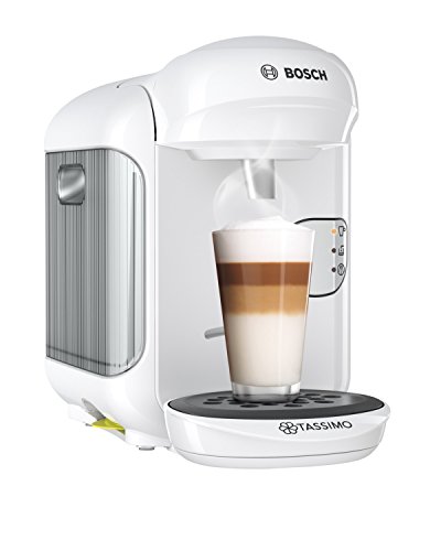 Bosch TAS1404 Tassimo Vivy 2 - Cafetera Multibebidas Automática de Cápsulas, Diseño Compacto, color Blanco, Única