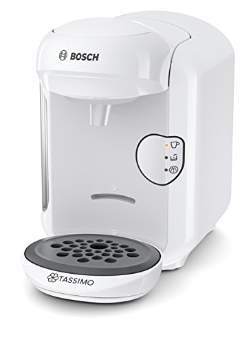 Bosch TAS1404 Tassimo Vivy 2 - Cafetera Multibebidas Automática de Cápsulas, Diseño Compacto, color Blanco, Única